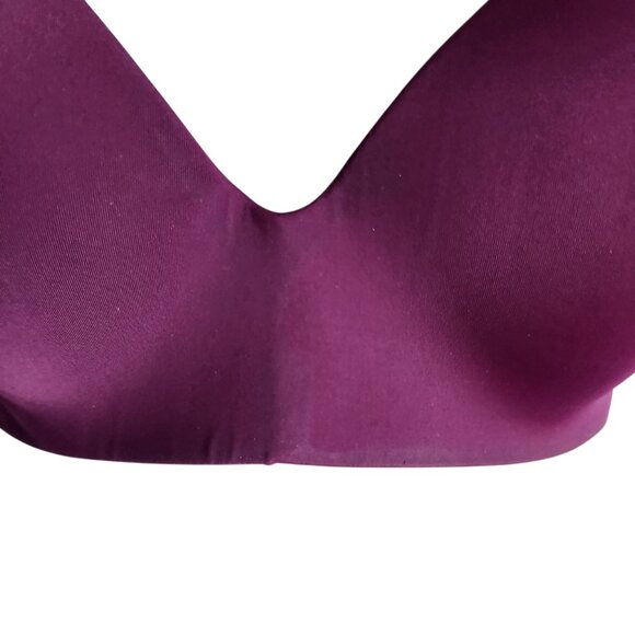 Victoria's Secret Bra 32DD 32E Purple Plum Women's TShirt Lightly Lined Wireless - Picture 2 of 11